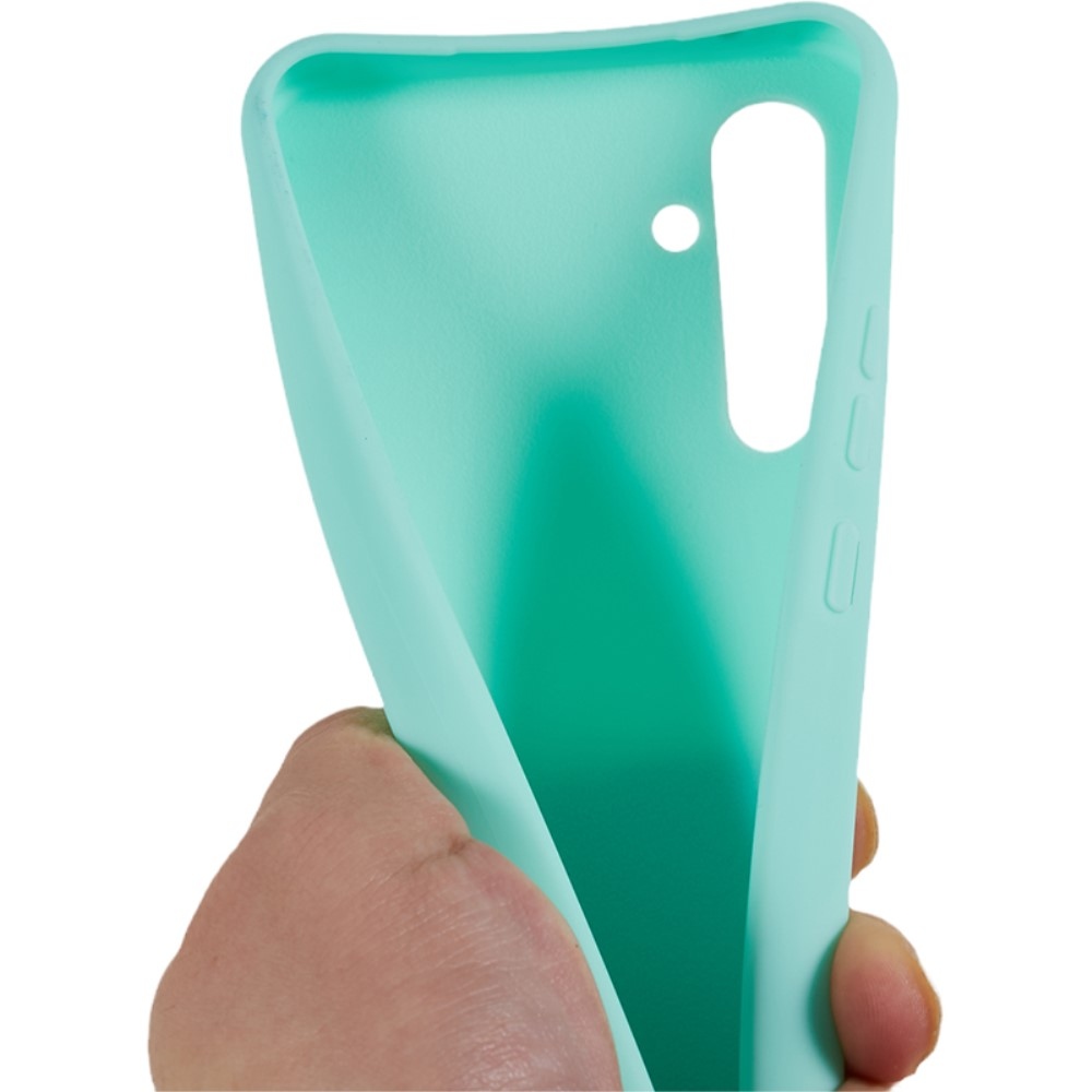 Zsinórral ellátott zselés tok Samsung Galaxy S25+ készülékhez - kékeszöld színű