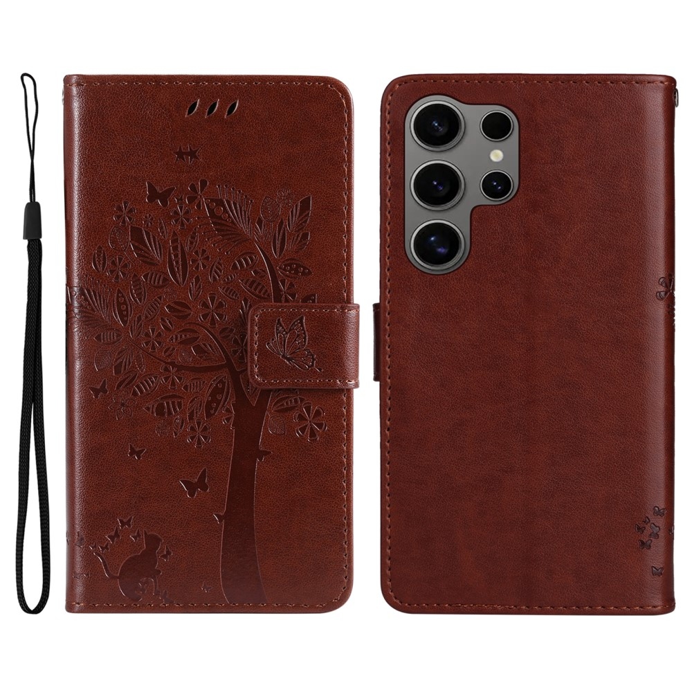 Fák könyve tok Samsung Galaxy S25 Ultra - barna