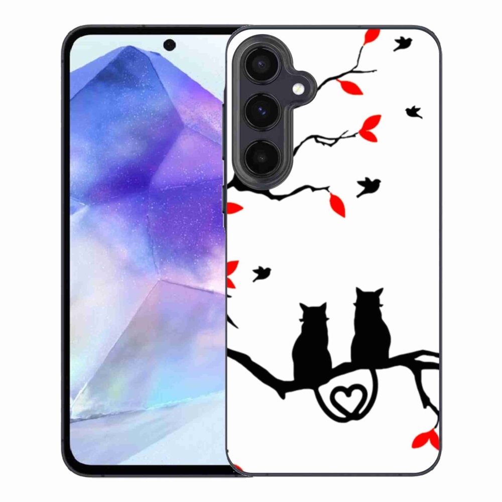 Gél borítás mmCase Samsung Galaxy A55 5G - macskaszerelem