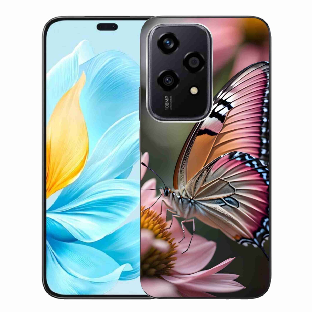 Zselés borítás mmCase a Honor 200 Lite 5G számára - színes pillangó