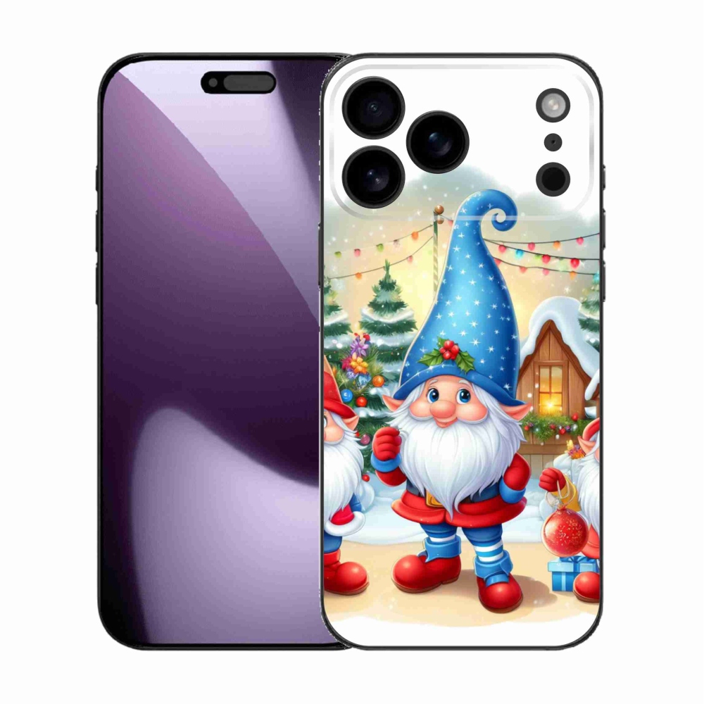 Zselés borítás mmCase iPhone 17 Pro Max készülékhez - Karácsonyi manók