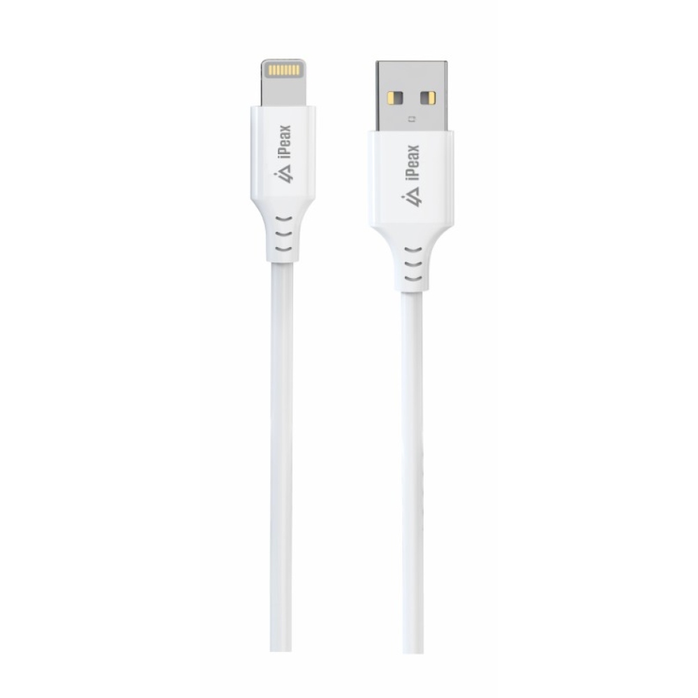 iPEAX TPU kábel USB-A / lightning 1 m, USB 2.0 - fehér