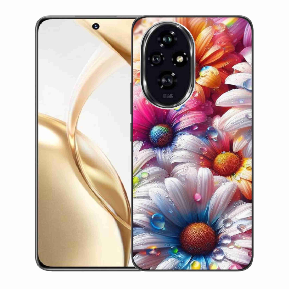 Zselés borító mmCase a Honor 200 5G készülékhez - színes margaréták