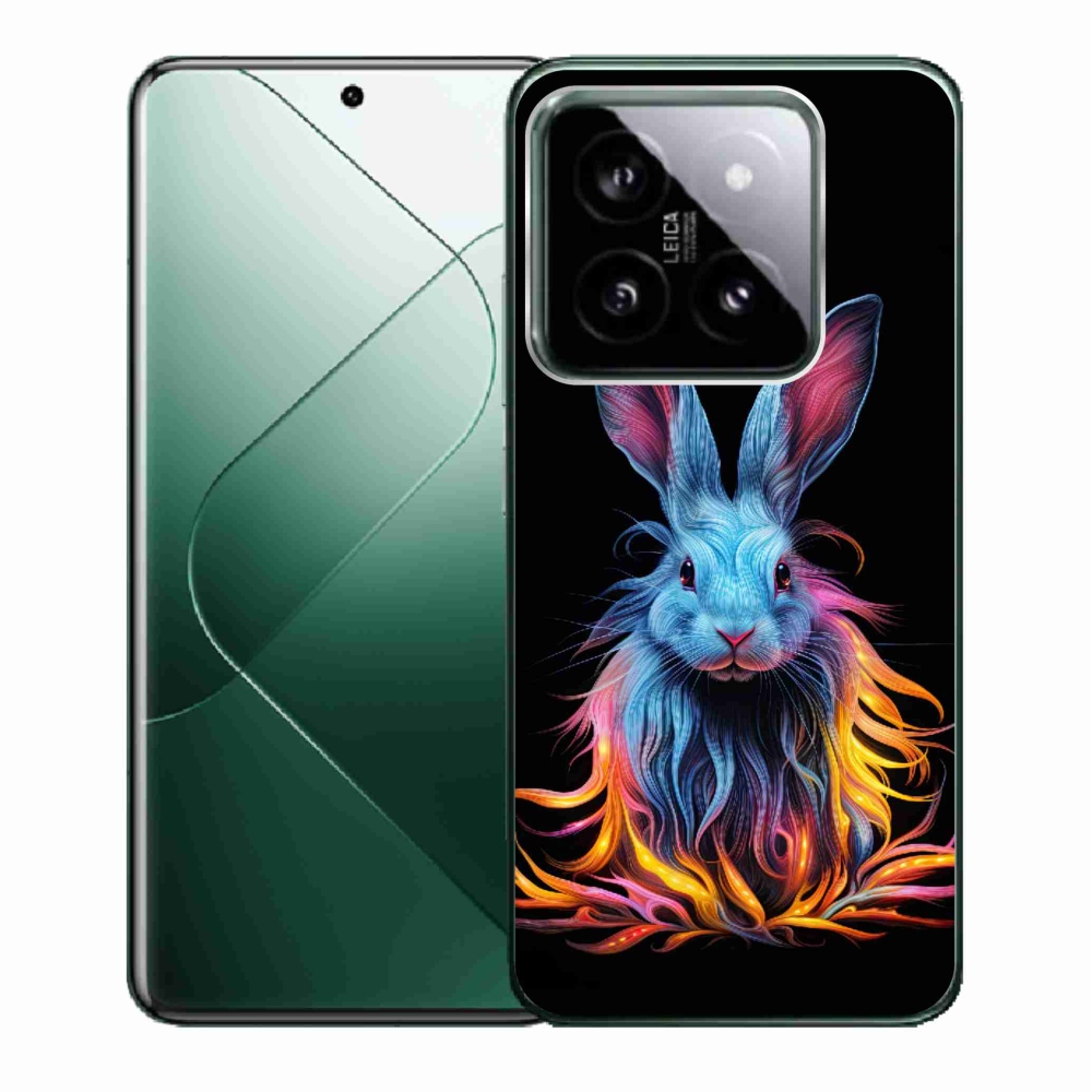 Gél borító mmCase a Xiaomi 14 - absztrakt nyúlhoz
