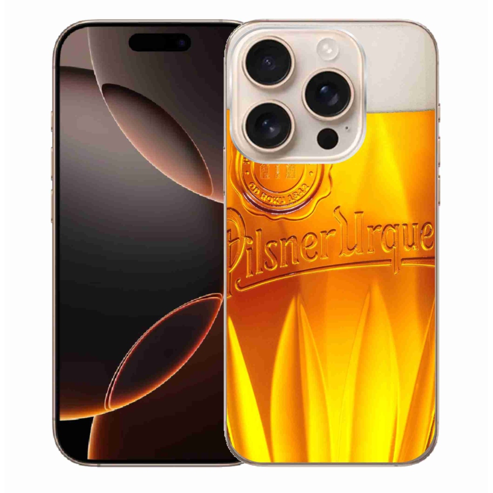 Zselés borítás mmCase iPhone 16 Pro Max készülékhez - sör