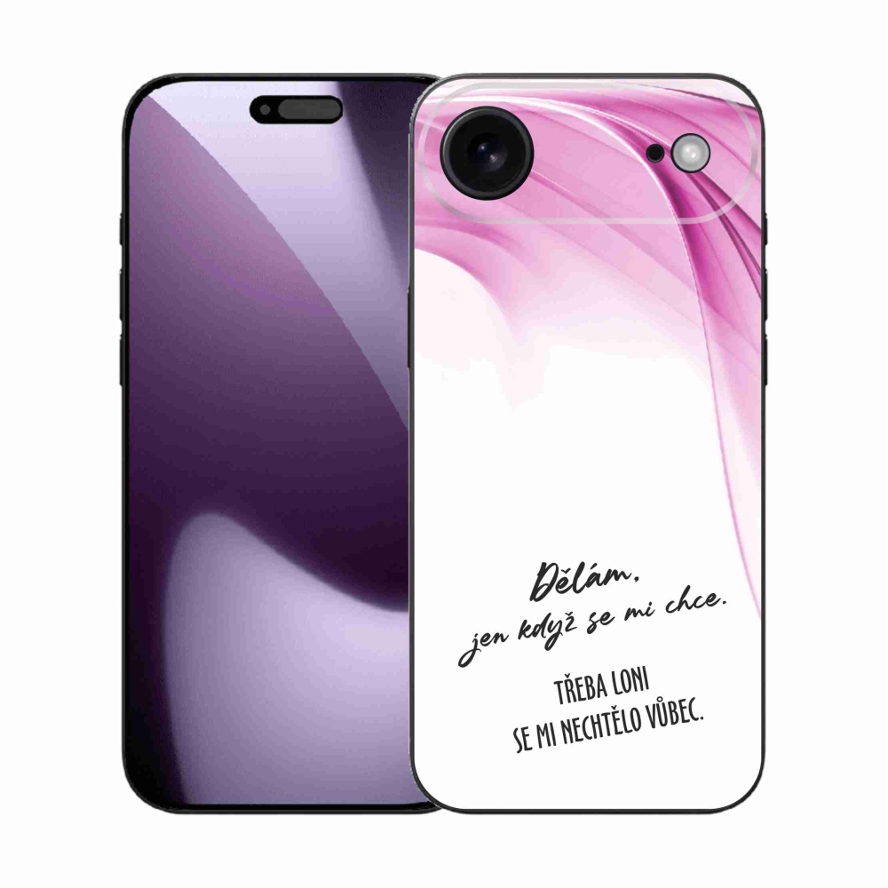 Gél borítás mmCase iPhone 17 Air készülékhez - vicces szöveg 12 fehér háttér