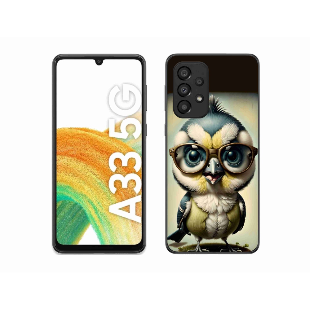 Zselés borítás mmCase Samsung Galaxy A33 5G - kölyök szemüveggel