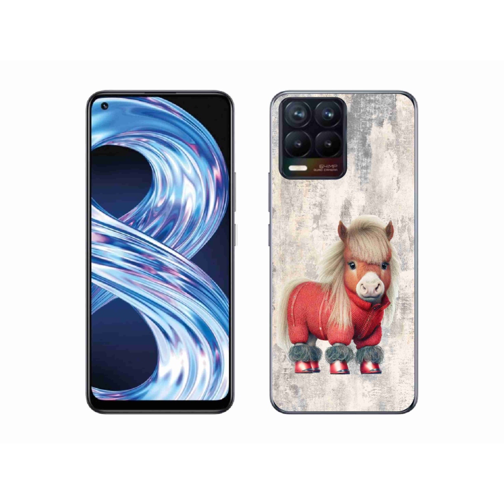 Gél borítás mmCase a Realme 8 4G-hez - póni pulóverben