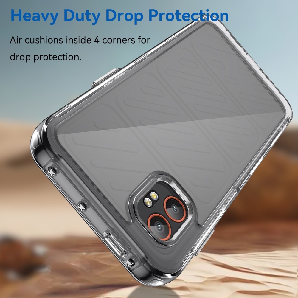 Gél tok kemény hátlappal Samsung Galaxy Xcover 7 Pro készülékhez - átlátszó