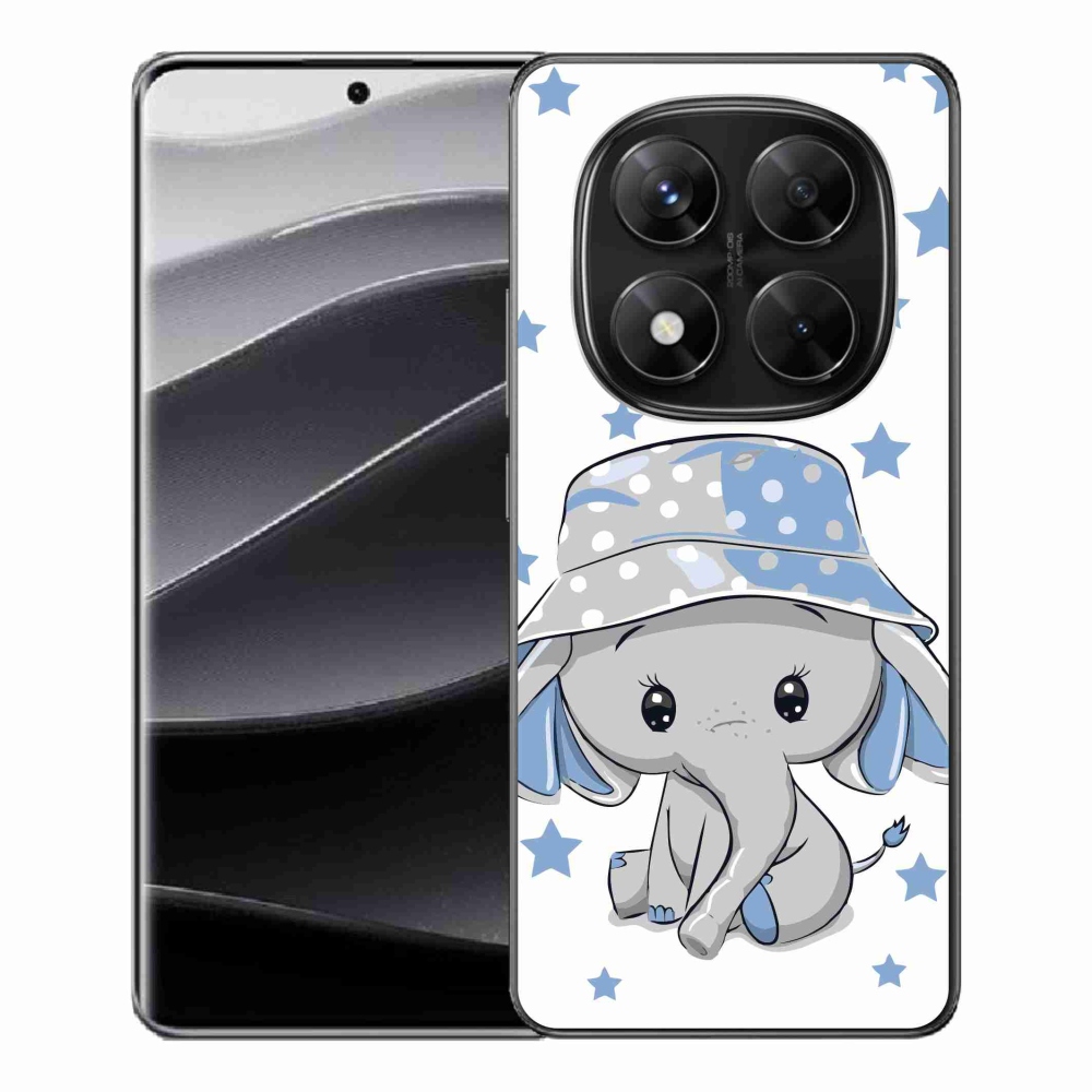 Gél borítás mmCase a Xiaomi Redmi Note 14 Pro 5G/Poco X7 5G - kék elefánthoz