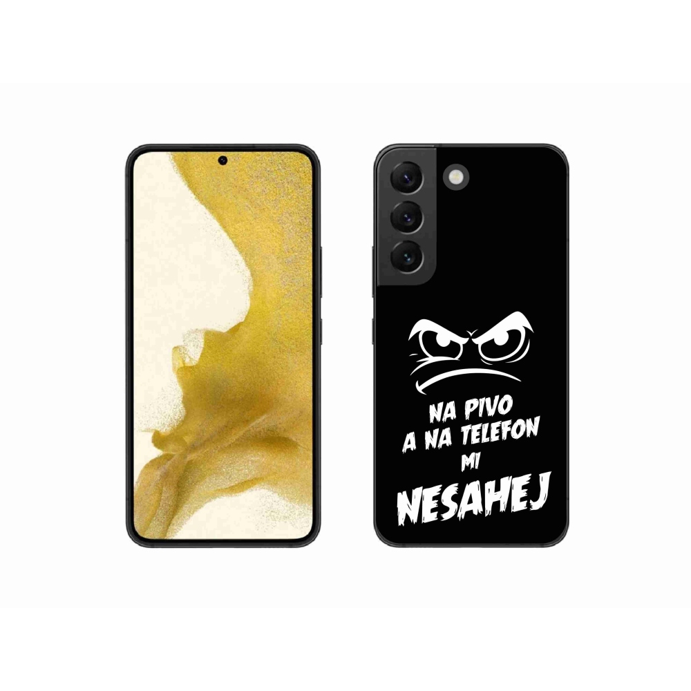 Gél borítás mmCase Samsung Galaxy S22 5G - sör motívum 2 fekete háttérrel