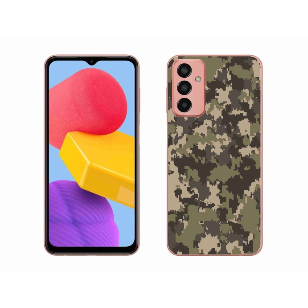 Zselés borítás mmCase Samsung Galaxy M13 készülékhez - terepszínű minta 12