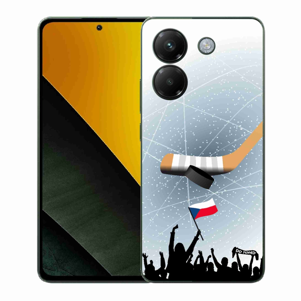 Gél borítás mmCase a Xiaomi Poco M7 Pro 5G-hez - hoki szurkolóknak