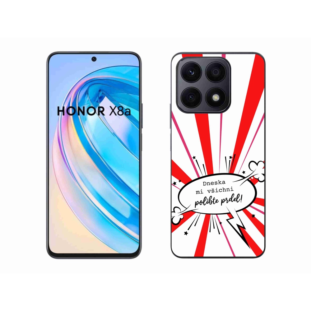 Gél borító mmCase a Honor X8a készülékhez - vicces szöveg 15 fehér háttérrel