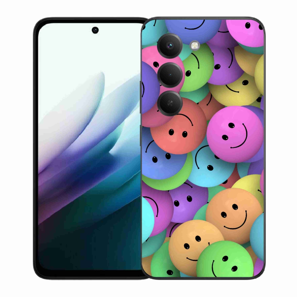 Gél borítás mmCase a Xiaomi Redmi 15 4G/5G (171mm) - színes smiley-khoz
