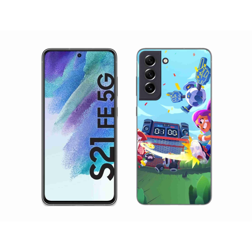 Gél borítás mmCase Samsung Galaxy S21 FE 5G - verekedős csillagok 1