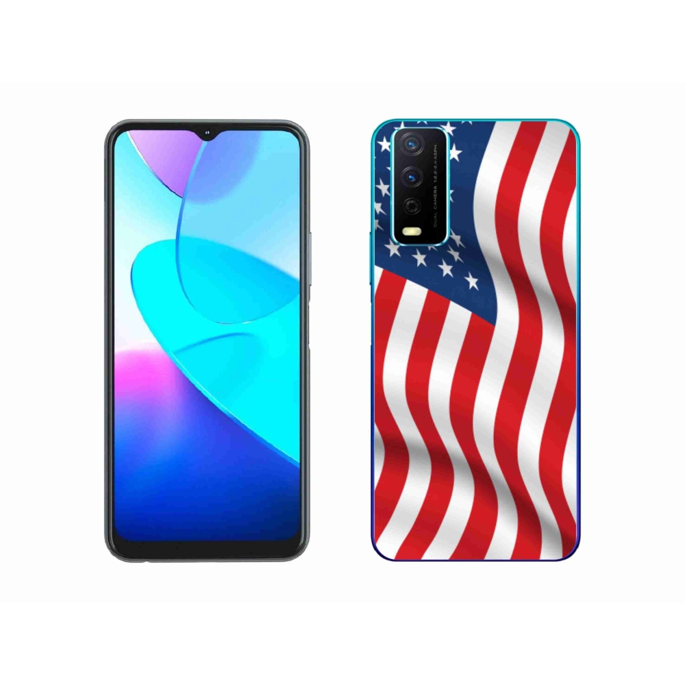 Gél védőburkolat mmCase a Vivo Y11s/Y20s készülékhez - amerikai zászló