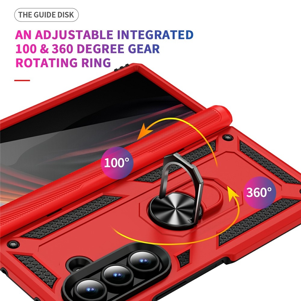 Gyűrűálló borítás Samsung Galaxy Z Fold7 5G készülékhez - piros