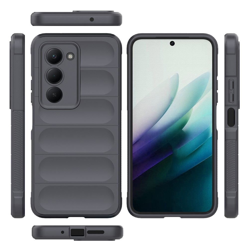 Rugg tartós zselés tok Xiaomi Redmi 15 4G (171mm) - sötétszürke