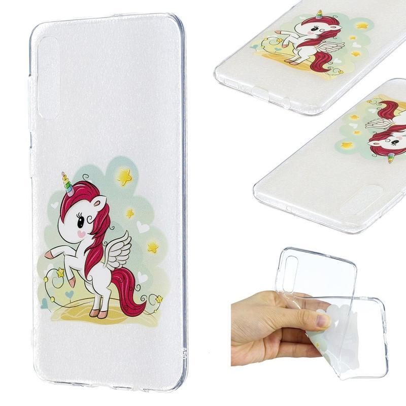 Patt zselés borító Samsung Galaxy A50 / A30s készülékhez - egyszarvú