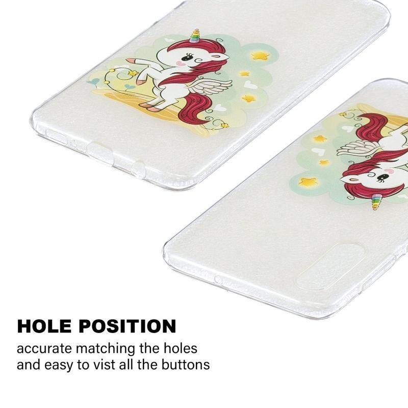 Patt zselés borító Samsung Galaxy A50 / A30s készülékhez - egyszarvú