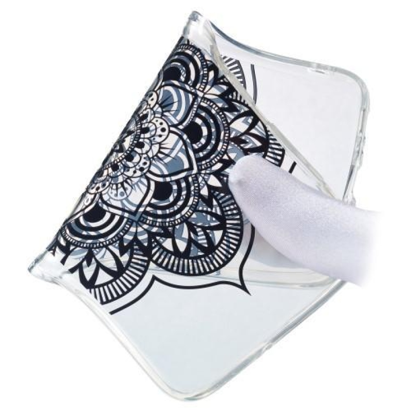 Patt zselés tok mobil Samsung Galaxy M20 - henna virágok