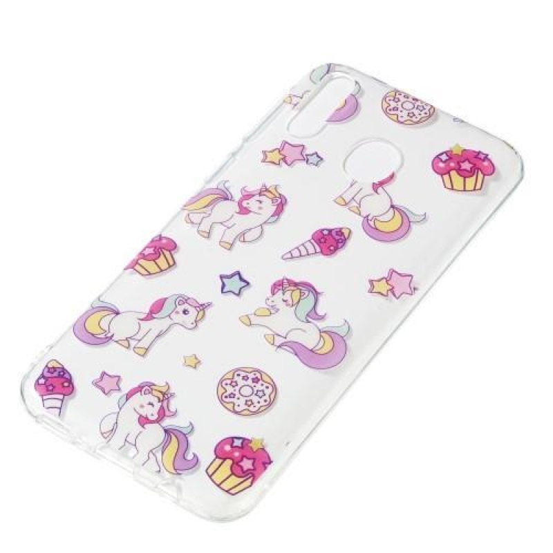 Patt gél tok Samsung Galaxy M20 készülékhez - egyszarvú