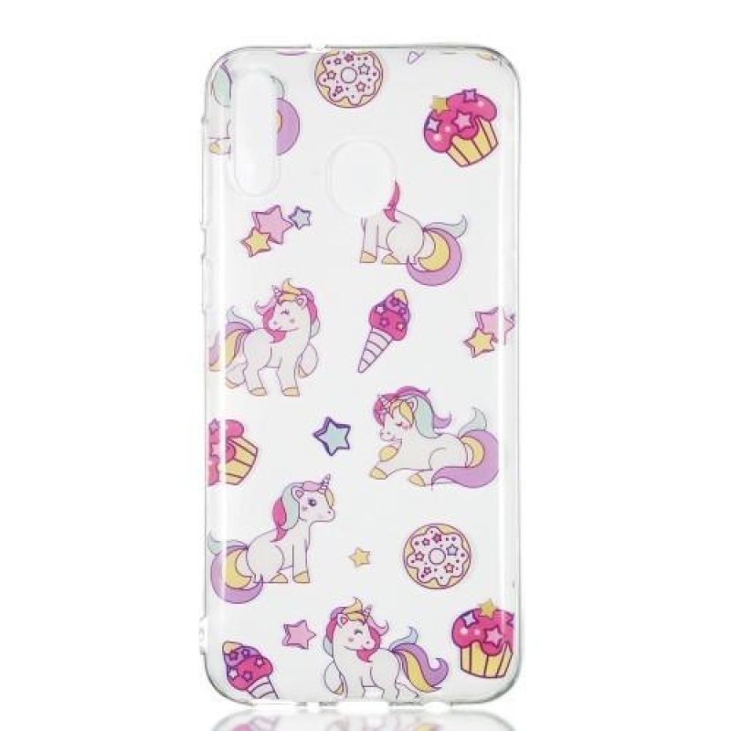 Patt gél tok Samsung Galaxy M20 készülékhez - egyszarvú