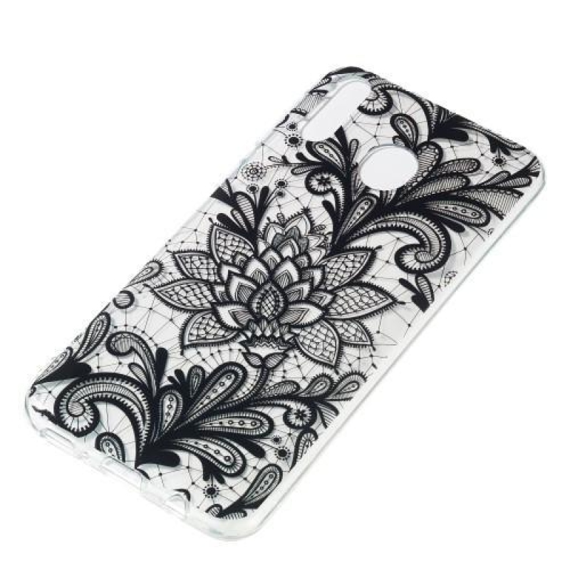 Patt gél tok Samsung Galaxy M20 készülékhez - csipke virágok