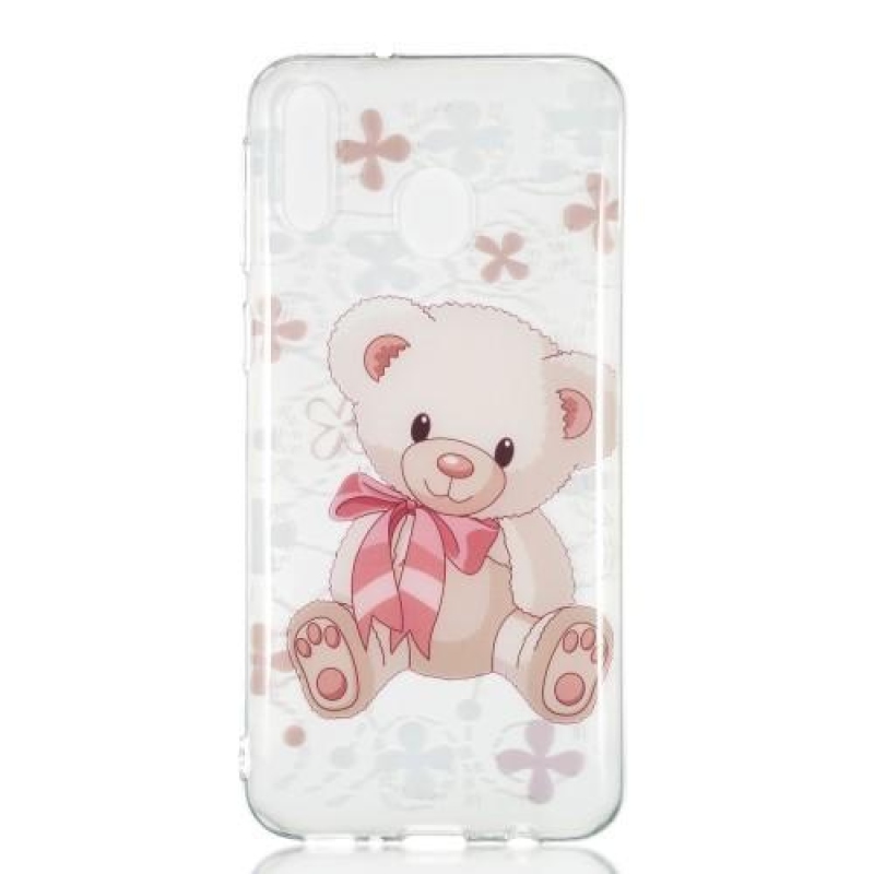 Patt zselés tok Samsung Galaxy M20-hoz - mackó