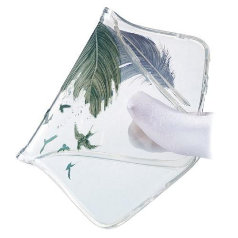 Patt gél tok Samsung Galaxy M20 készülékhez - tollak és madarak