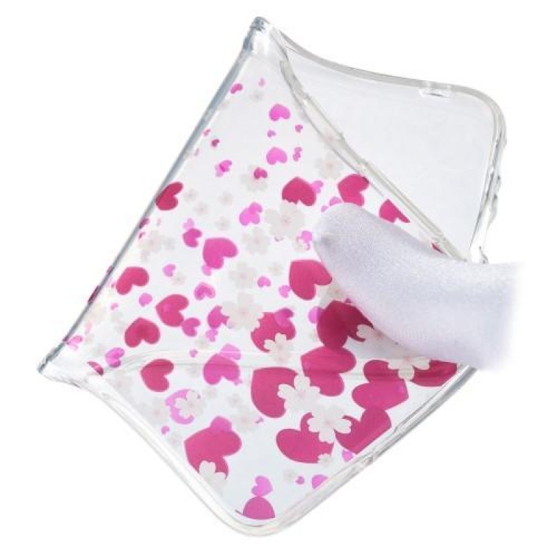 Patt gél tok mobil Samsung Galaxy M20 - szívek és virágok