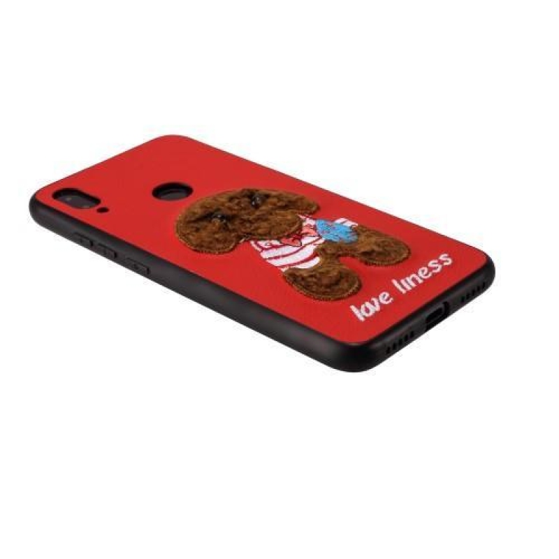 Patt zselés tok bőr mintával Xiaomi Redmi Note 7 - kutya no.3