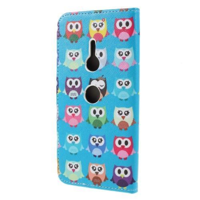 Patt PU bőr pénztárca tok Sony Xperia XZ3-hoz - baglyok