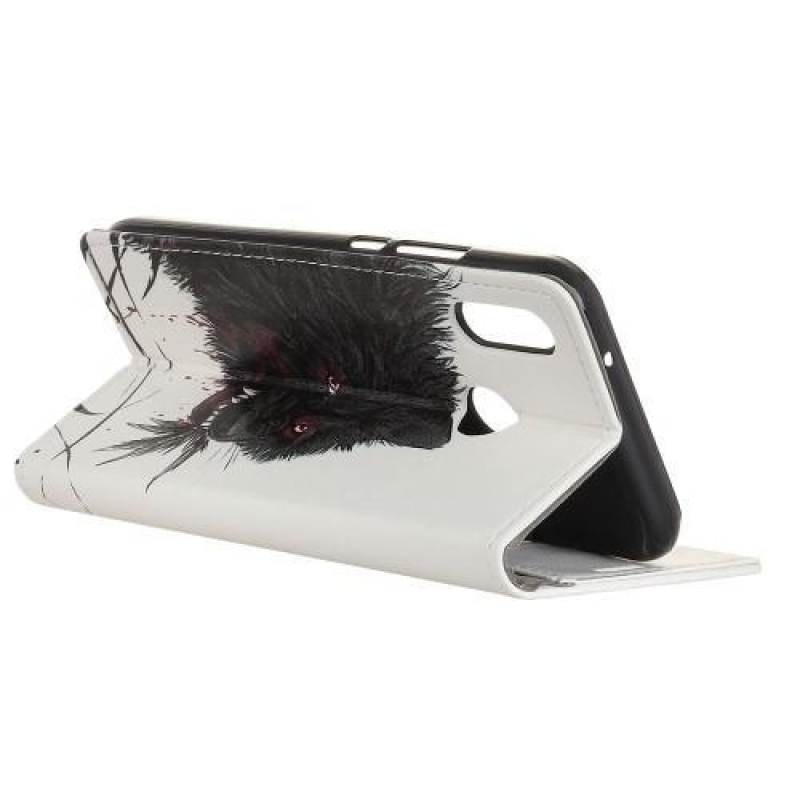 Patt PU bőr pénztárca tok Xiaomi Redmi Note 6 Pro - farkas