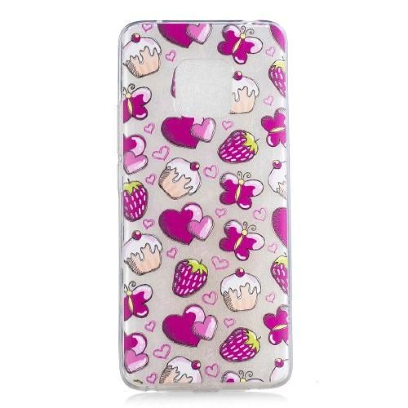 Patt szilikon borítás a Huawei Mate 20 Pro készülékhez - cupcakes