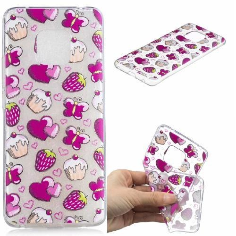 Patt szilikon borítás a Huawei Mate 20 Pro készülékhez - cupcakes