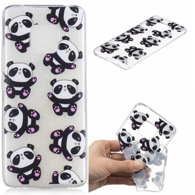 Patt szilikon borítás a Huawei Mate 20 Pro mobilhoz - pandák