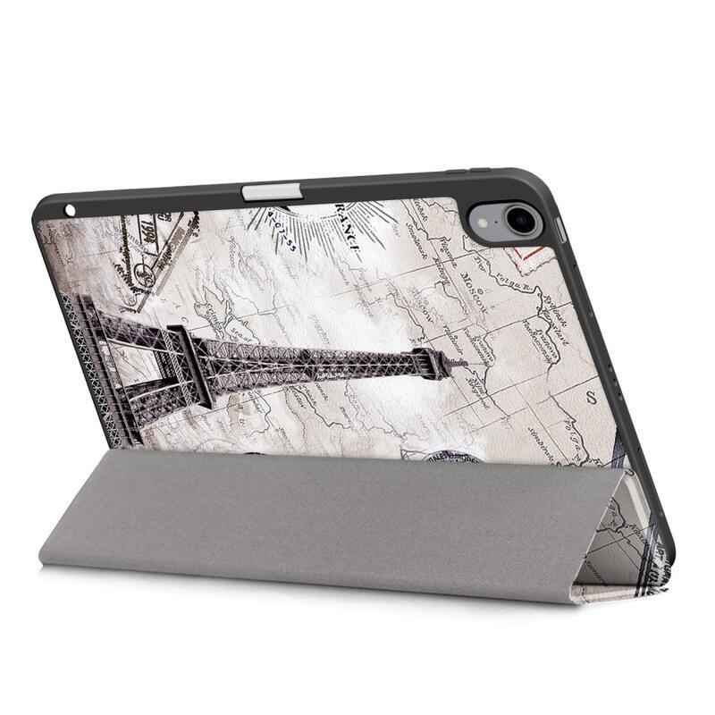 Patte intelligens PU bőr pénztárca tok iPad Air (2020)/Air (2022) - Eiffel-toronyhoz