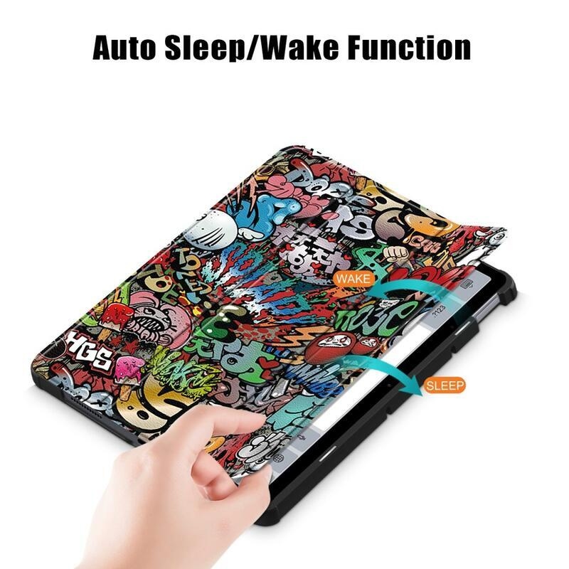 Patte intelligens záró tok Xiaomi Redmi Pad 10.6 tablethez - graffiti