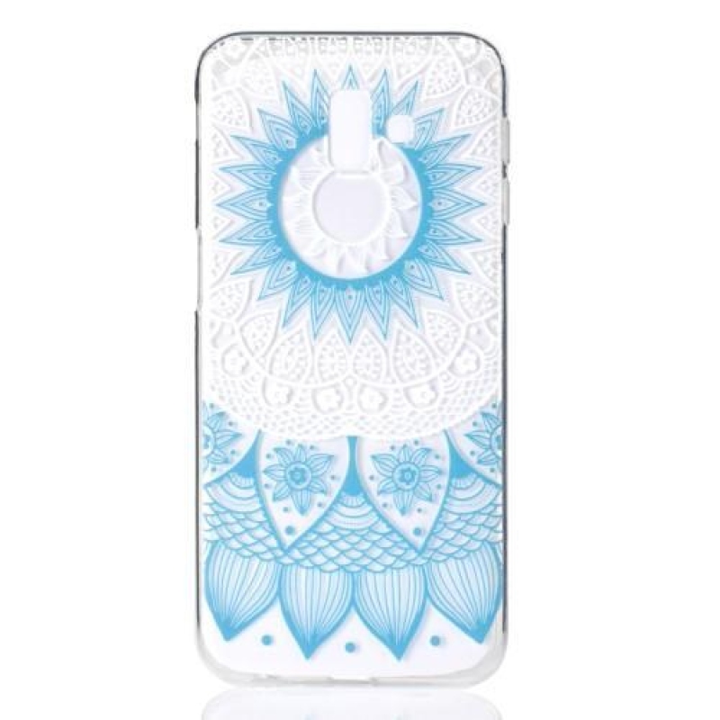 Zselés tok Samsung Galaxy J6 Plus készülékhez - kék mandala