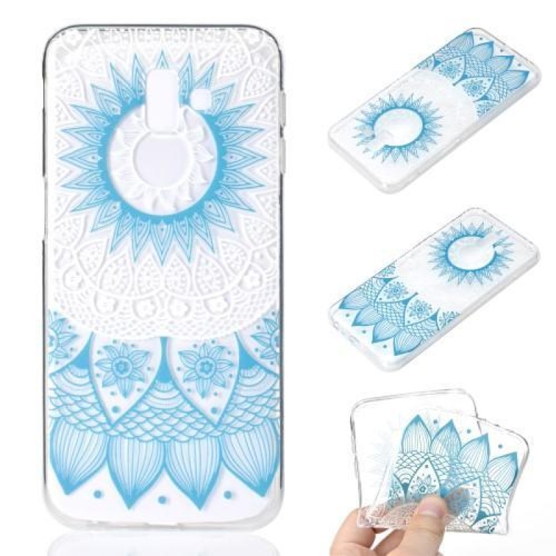 Zselés tok Samsung Galaxy J6 Plus készülékhez - kék mandala