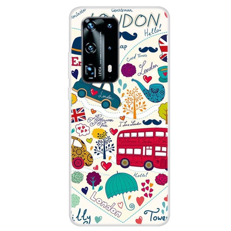 Patte gél tok mobil Huawei P40 Pro - rajzfilm minta