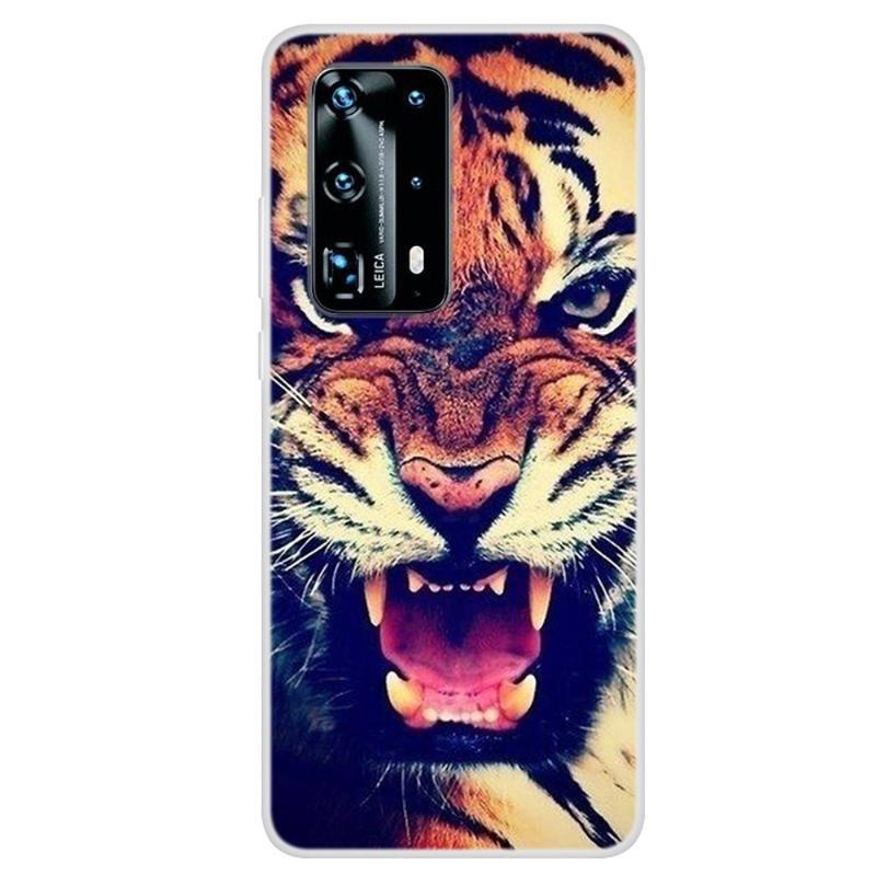 Patte zselés tok mobil Huawei P40 Pro - tigris