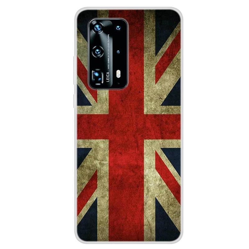 Patte zselés tok mobil Huawei P40 Pro - zászló