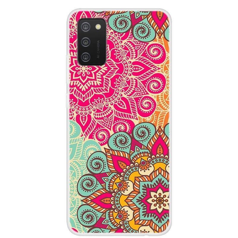 Zselés tok mobiltelefonhoz Samsung Galaxy A02s (164.2x75.9x9.1mm) - színes mandala
