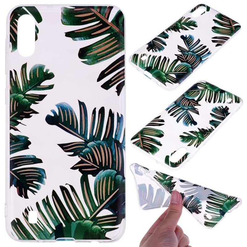 Patte zselés tok Samsung Galaxy A10 - levelek