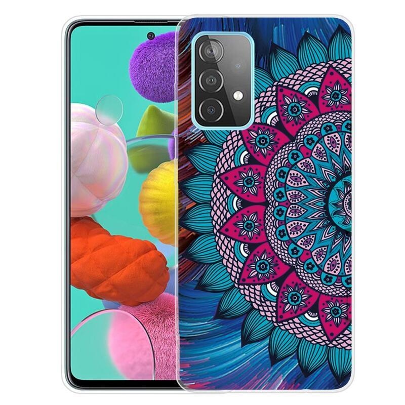Zselés tok mobilhoz Samsung Galaxy A72 5G - színes mandala