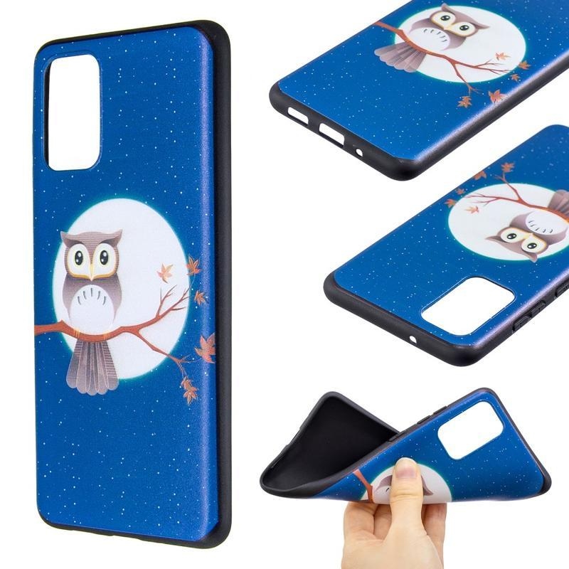 Zselés tok Samsung Galaxy S20 Plus készülékhez - bagoly az ágon