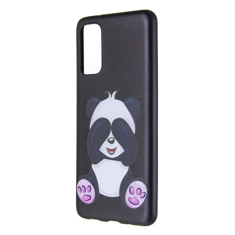 Zselés tok Samsung Galaxy S20 készülékhez - aranyos panda